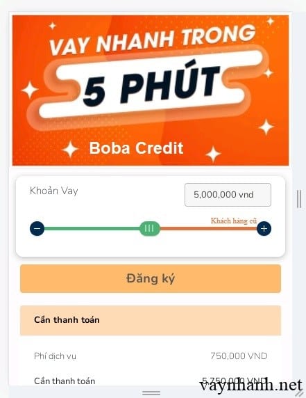 App Bobavay vay tiền nhanh online trong 5 phút lấy tiền ngay