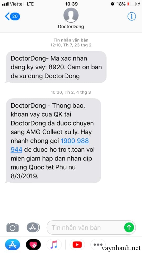 Vay nhanh Doctor Đồng không trả thì bị đòi nợ như thế nào?