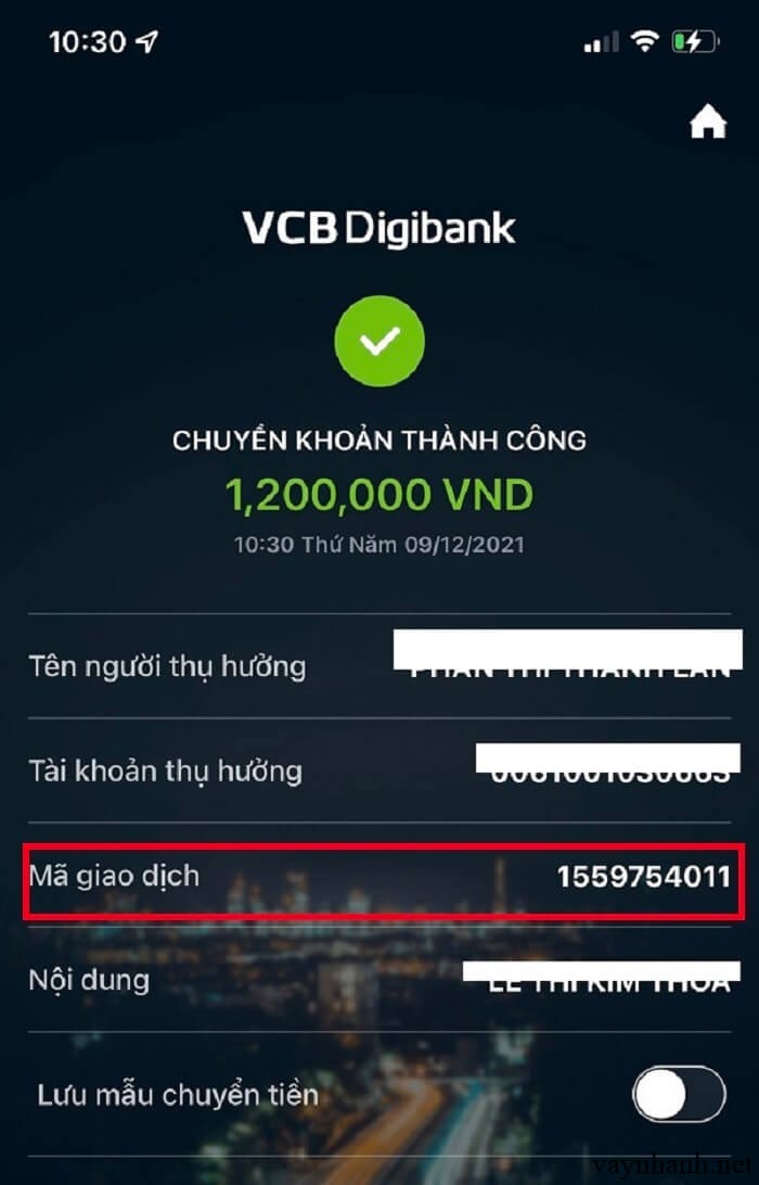 Cách xem mã giao dịch ngân hàng Vietcombank chi tiết 