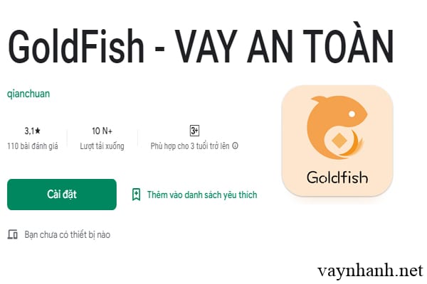 Vay nhanh GoldFish 2 triệu lấy ngay trong ngày 